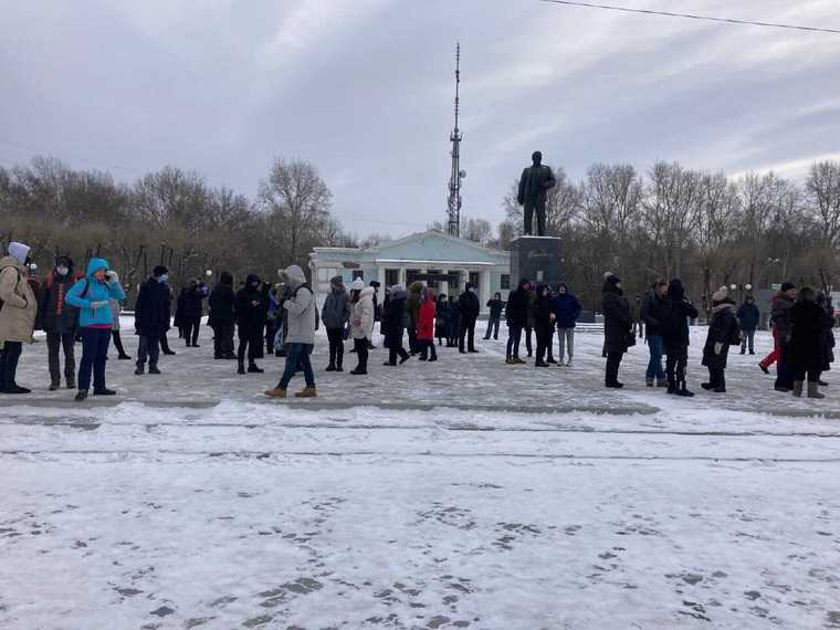 На митингах в поддержку Навального зафиксированы провокации. Фото, видео
