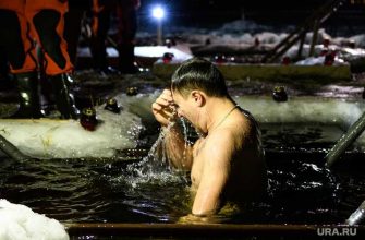 Крещение прорубь губернатор Свердловская область Евгений Куйвашев